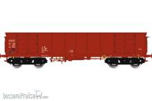 Albert Modell 597047 - Österreichischer offener Güterwagen A-ÖBB, Bauart Eas-y mit vier Türen,in roter Farbgebung mit schwarzen ORE-A-Drehgestellen, Epoche VI