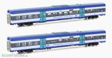 ASM Arndt Spezial-Modelle 597104 - 2er Set Marschbahn Personenwagen DBAG, Ep.VI Ergänzung, AC - Lemke