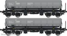 Albert Modell 600048 - 2teiliges Set offene Güterwagen Fals-x - PKP - Ep.IV