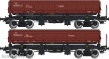 Albert Modell 600049 - 2teiliges Set offene Güterwagen Fa - PKP - Ep.V