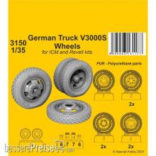CMK 129-3150 - 1:35 German Truck V3000S Wheels 1/35 / for ICM kits