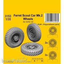 CMK 129-3153 - Ferret Scout Car Mk.2 Wheels 1/35 / for Airfix kits