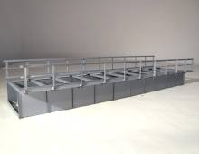 Hack Brücken 60050 - Blechträgerbrücke 36 cm, grau