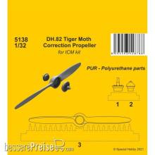 CMK 129-5138 - DH.82 Tiger Moth Correction Propeller(ICM kit) in 1:32
