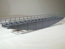 Hack Brücken 60055 - Blechträgerbrücke 56 cm, grau