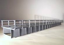 Hack Brücken 60060 - Blechträgerbrücke 72 cm, grau