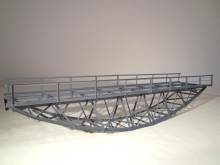 Hack Brücken 60100 - Fischbauchbrücke 49,8 cm, grau