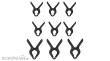 Noch 60105 - Nylon-Klemmen-Set, 9 Stück - 3 große, 6 kleine - G,1,0,H0,H0M,H0E,TT,N,Z