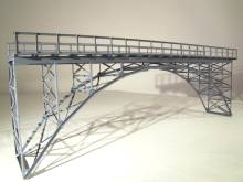 Hack Brücken 60150 - Hochbogenbrücke 60cm, grau