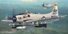 Hasegawa 602466 - 1/72 A-1H Skyrader mit Raketen-Hülse