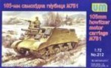 Unimodels UM212 - 1:72 M7B1 105mm hotwizer motor carriage