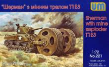 Unimodels UM221 - 1:72 Sherman with mine exploder T1E3