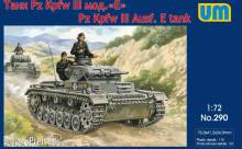 Unimodels UM290 - 1:72 Pz.Kpfw III Ausf. E tank