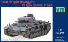 Unimodels UM291 - 1:72 Pz.Kpfw III Ausf. F tank