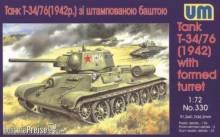Unimodels UM330 - 1:72 Tank T-34/76 (1942) with formed turret