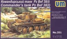 Unimodels UM351 - 1:72 Pz Bef 38 (t) Commanders Tank