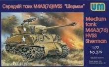 Unimodels UM379 - 1:72 Medium tank M4A3(76)W HVSS
