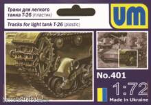 Unimodels UMT401 - 1:72 Ketten für Light Tank T-26