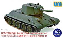 Unimodels UM440 - 1:72 T-34 Assault tank with howitzer U-11
