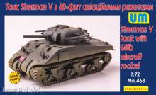 Unimodels UM468 - 1:72 Sherman V Tank with 60lb aircraft rocket