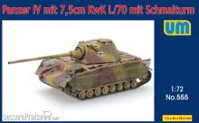 Unimodels UM555 - 1:72 Panzer IV mit 7.5cm KwK L/70 mit Schmalturm
