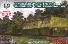 Unimodels UMT611 - 1:72 Armored train #2, 23ODBP of type OB-3
