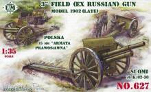 Unimodels UMT627 - 1:35 3inch (ex Russian) field gun, 1902(late)