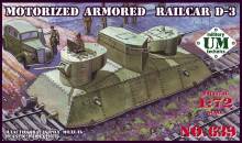 Unimodels UMT639 - 1:72 Motorized armored railcar D-3
