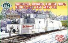 Unimodels UMT677 - 1:72 MBV-2 motorized armored railcar w.76,2mm Tank guns F-34