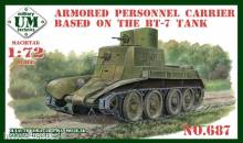 Unimodels UMT687 - 1:72 Armored personnel carrier based in the BT-7 tank