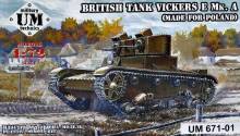 Unimodels UMT671-01 - 1:72 Vickers E Mk.A British tank(made f.Polan plastic tracks