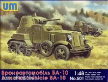 Unimodels UM501 - 1:48 BA-10 Soviet armored vehicle