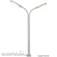 Viessmann 60951 - H0 Peitschenleuchte doppelt, Kontaktstecksockel, 2 LEDs weiß