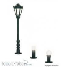 Viessmann 6160 - H0 Gartenleuchten-Set, 3 Leuchten, schwarz