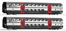 Roco 6200216 - 2er Set 2. Kl. Doppelstockwagen IC2000 #1