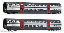 Roco 6200217 - 2-tlg. Set 2: Doppelstockwagen 2. Klasse, SBB