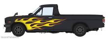 Hasegawa 620751 - 1/24 Nissan Sunny Truck (Gb122) Fire Pattern mit S