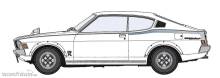 Hasegawa 621130 - 1/24 Mitsubishi Galant GTO2000GSR, frühe Version