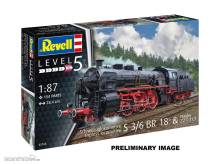 Revell 62168 - Model Set Schnellzuglokomotive S3/6 BR18mit Tender Revell Modellbausatz mit Basiszubehör