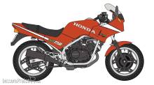 Hasegawa 621780 - 1/12 Honda VT250F, 1984m, Rot
