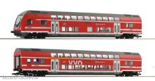 Roco 6220066 - 2-tlg. Set: Doppelstockwagen, DB AG