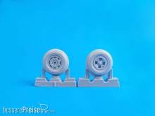 CMK 129-Q32275 - Tempest Mk.II/V/VI-Square Tread Pattern Mainwheels f. Spacial Hobby in 1:32