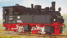 Weinert 6233 - 99 5901 bis 5905 Schmalspur-Dampflok mit Druckluftbremse und Mabuchi-Motor (H0m)