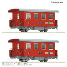Roco 6240003 - 2-tlg. Set: Schmalspur-Personenwagen, Zillertalbahn