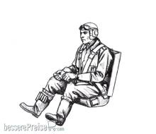 CMK F48368 - Bf 109G German Pilot, seated (for Eduard kits) in 1:48
