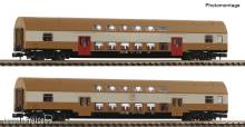 Fleischmann 6260075 - 2-tlg. Set 2: Doppelstockwagen, DR