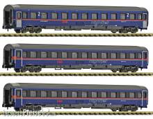 Fleischmann 6260084 - 3-tlg. Set: Eurofima-Wagen Nightjet, ÖBB