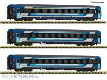 Fleischmann 6260104 - 3-tlg. Set: Eurofima-Schnellzugwagen, MAV