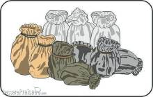 CMK 129-B72039 - German WWII sacks (10 Stk.)