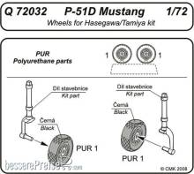 CMK 129-Q72032 - P-51D Mustang wheels